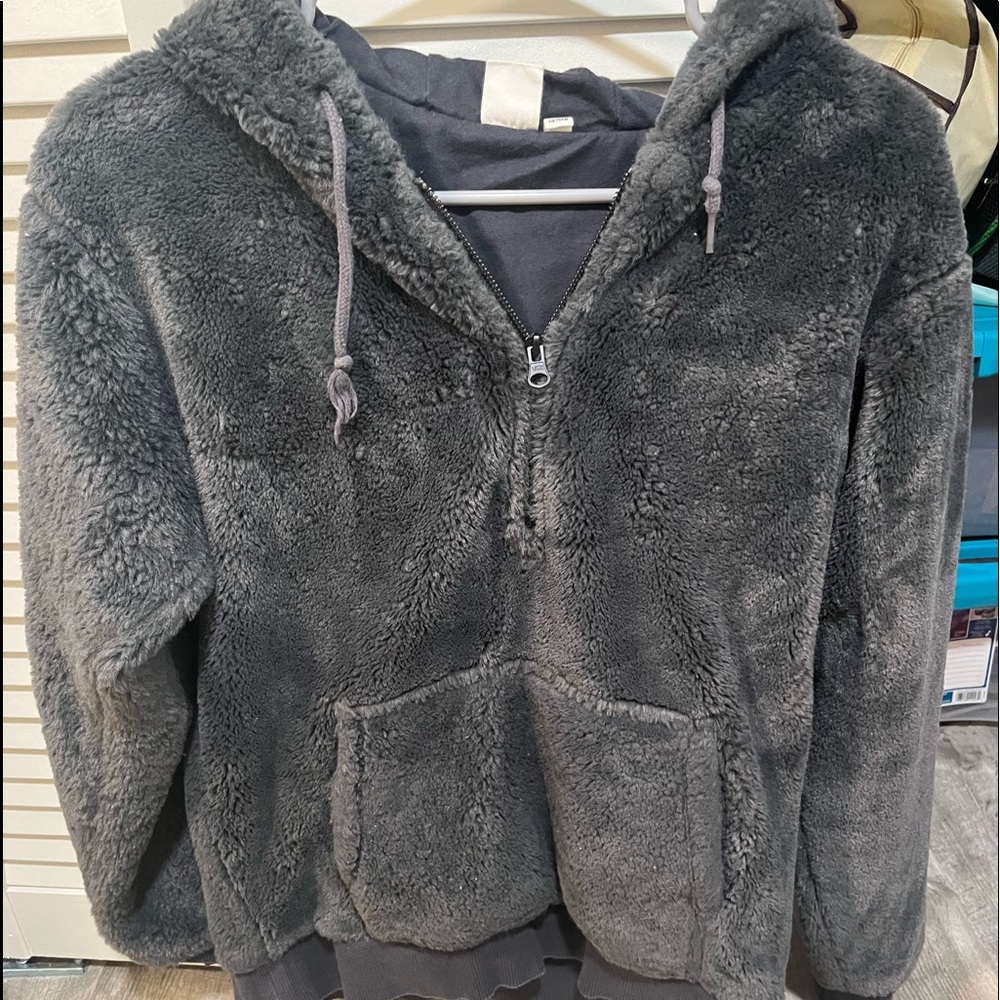 Grey vans quarter zip
